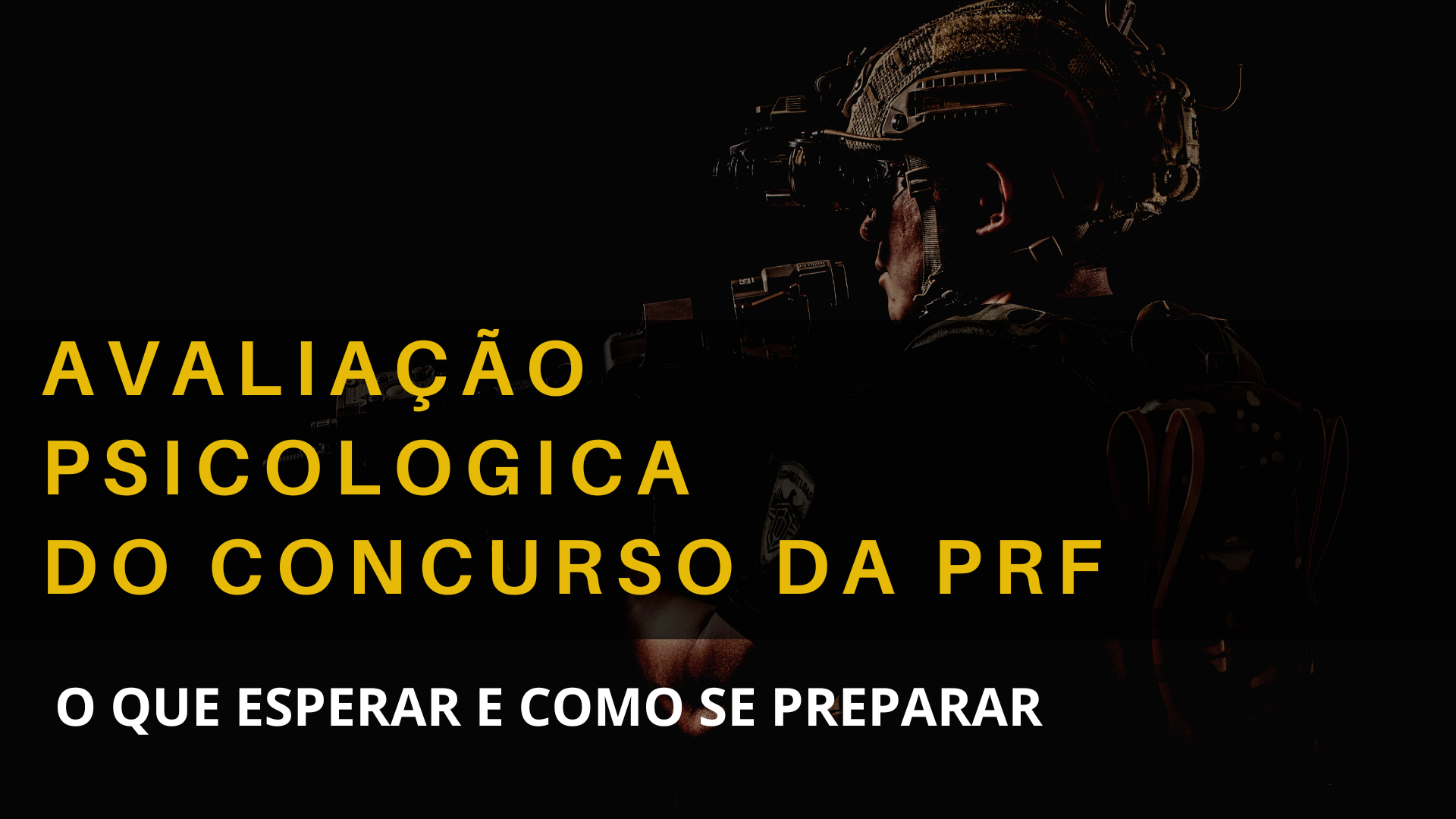 Avaliação Psicológica do Concurso da PRF